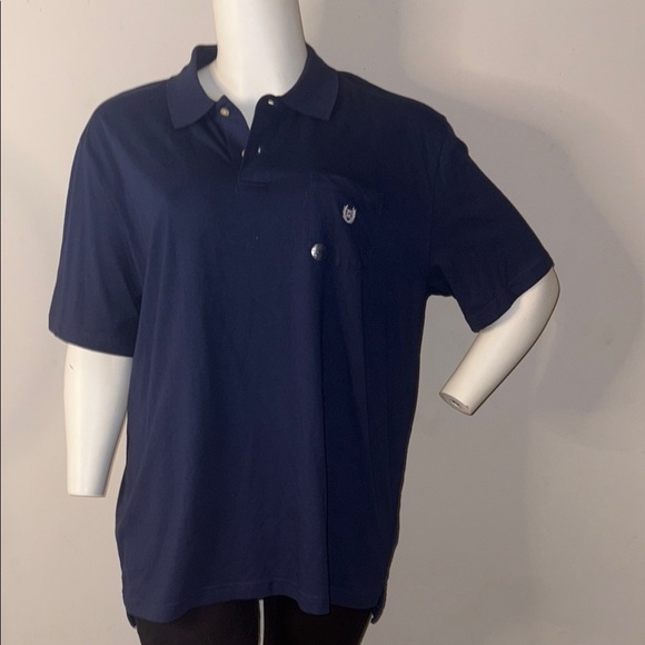 Chaps Blue Polo Shirt Classic Style - Picture 7 of 9